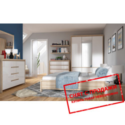 Модульная спальня Kaspian Sonoma Мебель BRW Польша